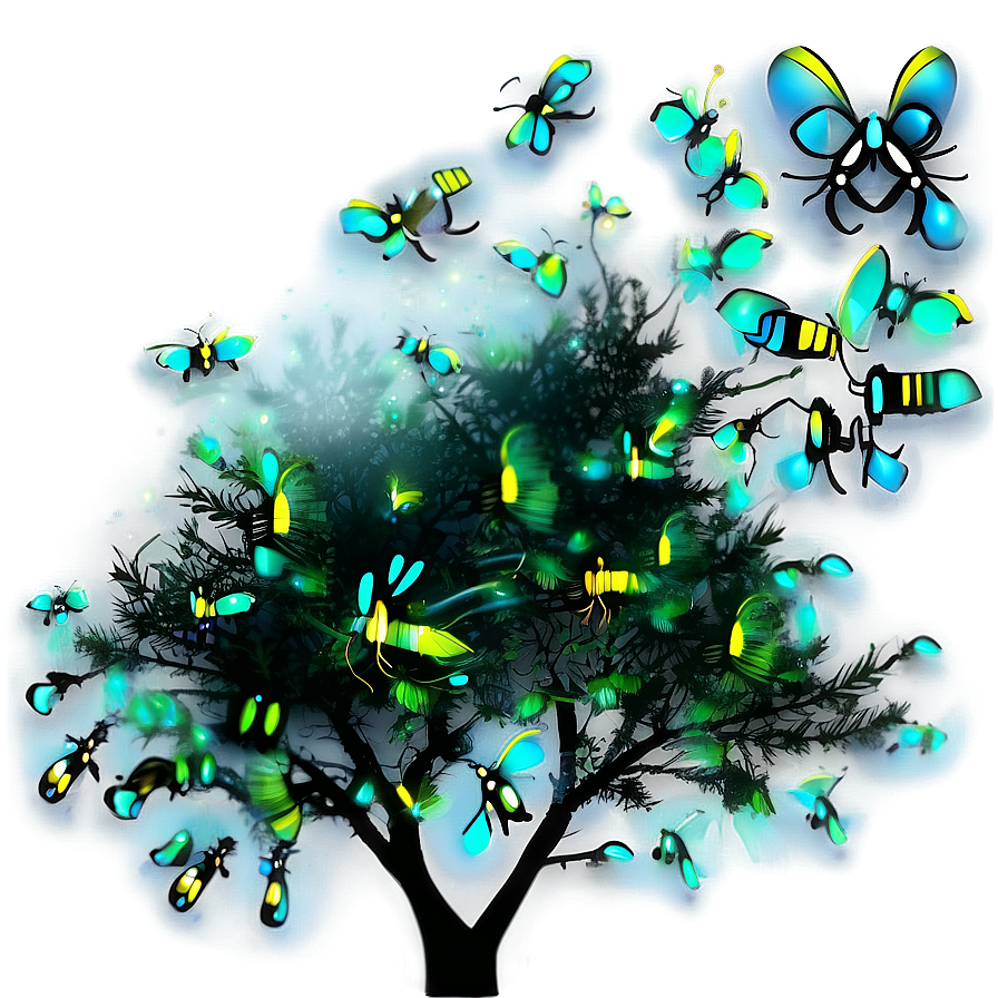 Enchanted Forest Fireflies Png 91