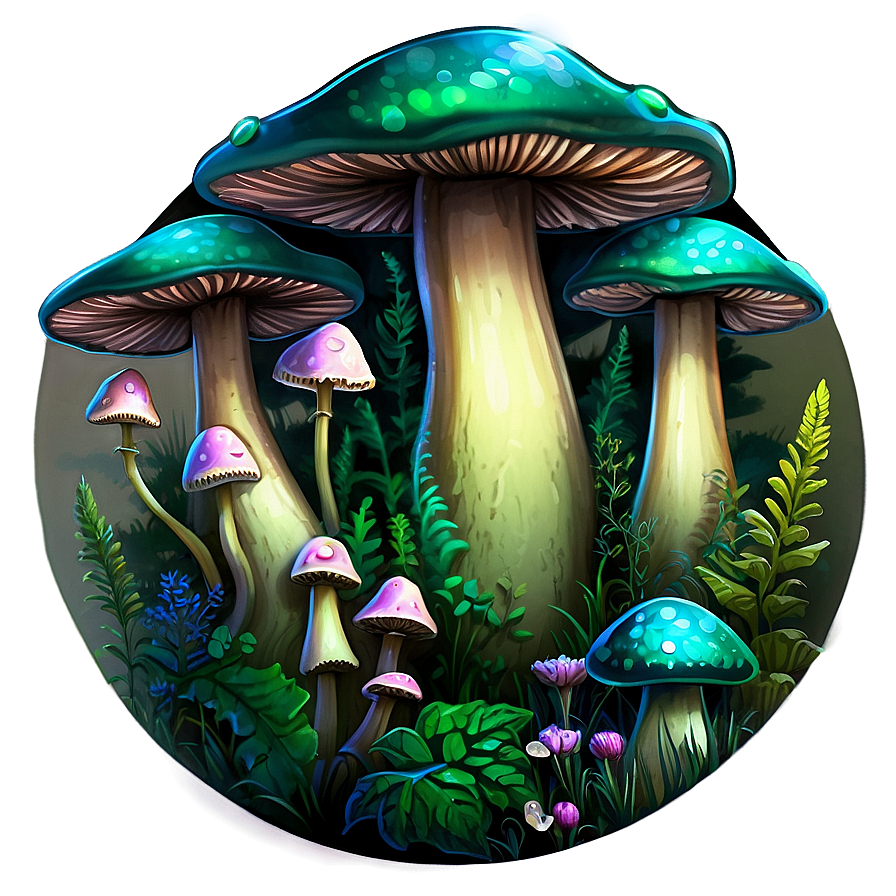 Enchanted Forest Fungi Png 15