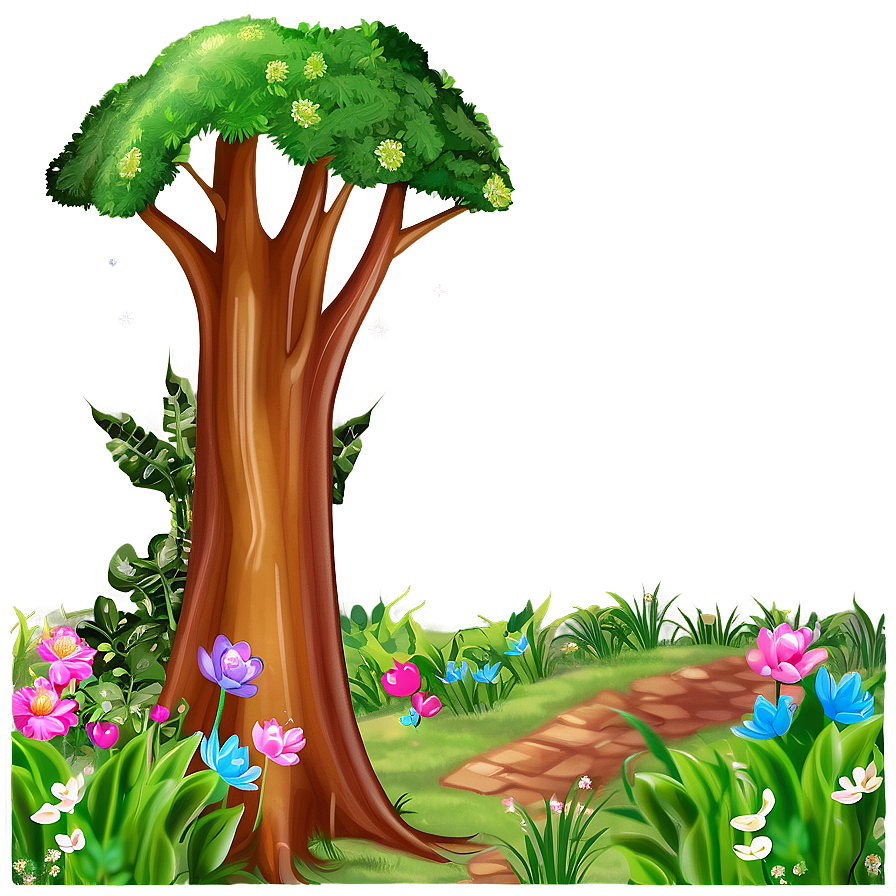 Enchanted Forest Scene Png 05032024