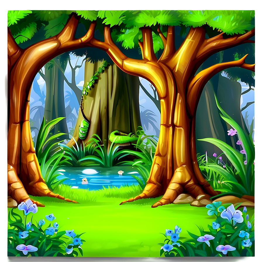 Enchanted Forest Scene Png Tlx