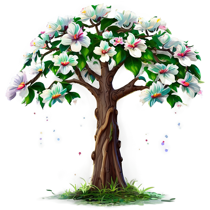 Enchanted Garden Flower Tree Png Dak15