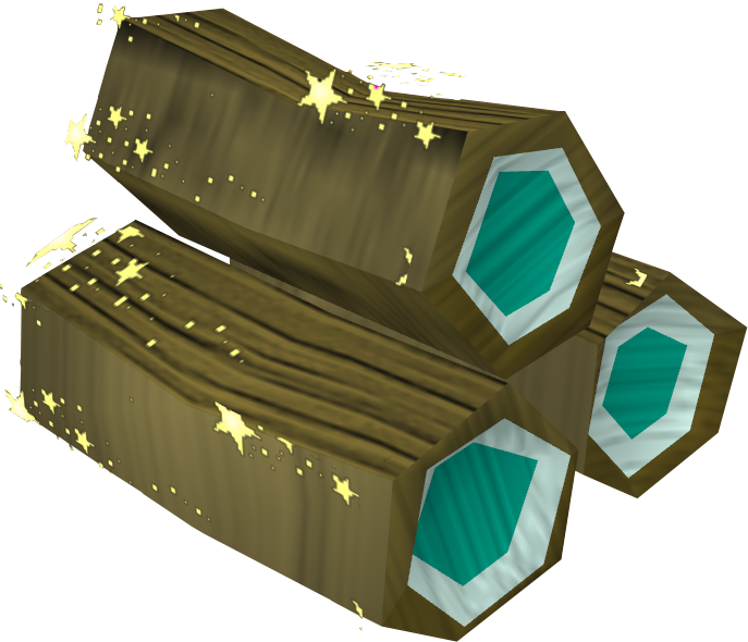 Enchanted Gem Logs3 D Graphic