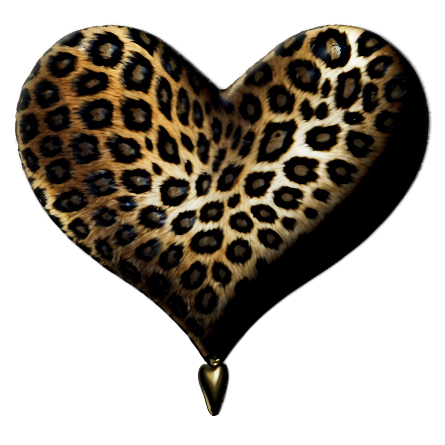 Enchanted Leopard Heart Png Ngo30