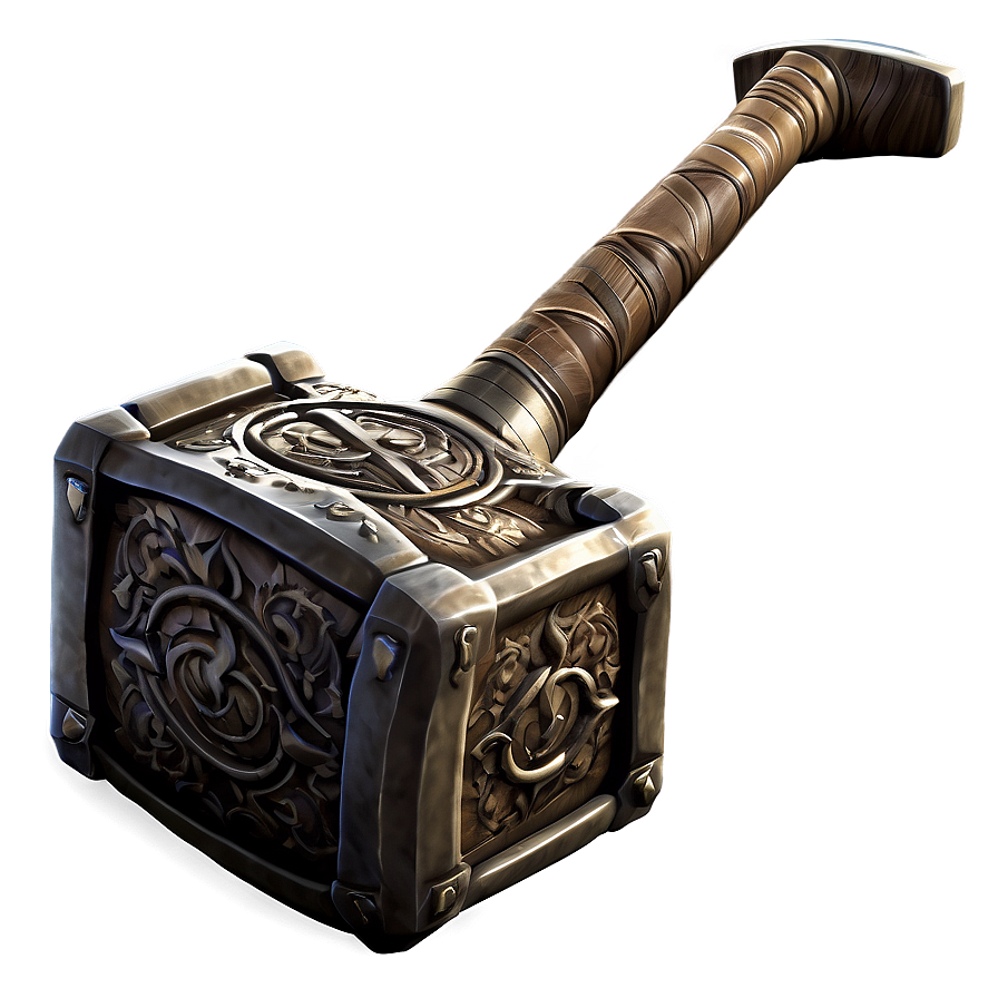 Enchanted Mjolnir Hammer Png Lce34