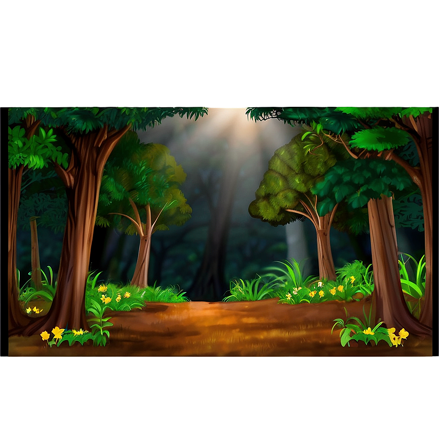 Enchanted Woodland Clearing Landscape Png Gts40