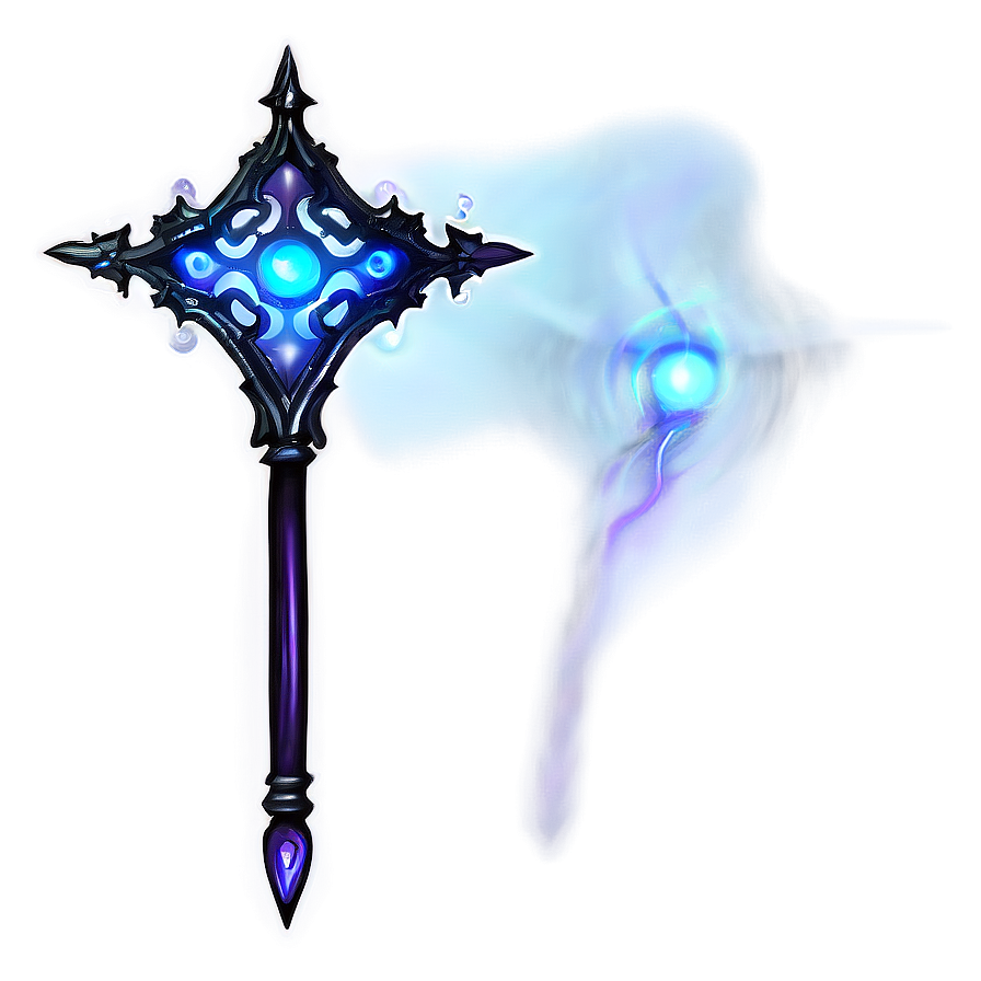 Enchanting Dark Magic Wand Png 62