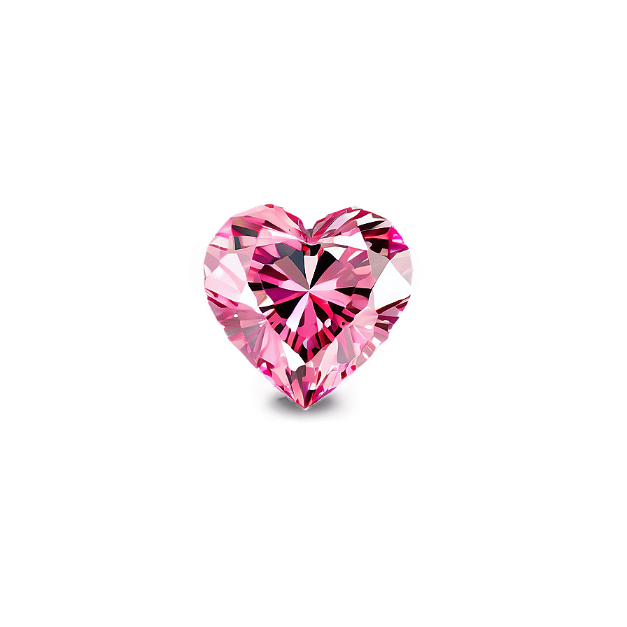 Enchanting Pink Diamond Heart Png Vwy44