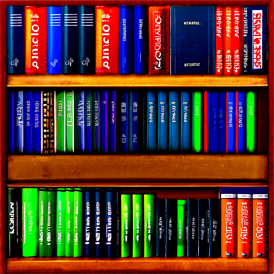 Encyclopedias On Shelf Png Ukf