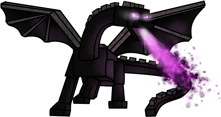 Ender_ Dragon_ Breathing_ Purple_ Fire