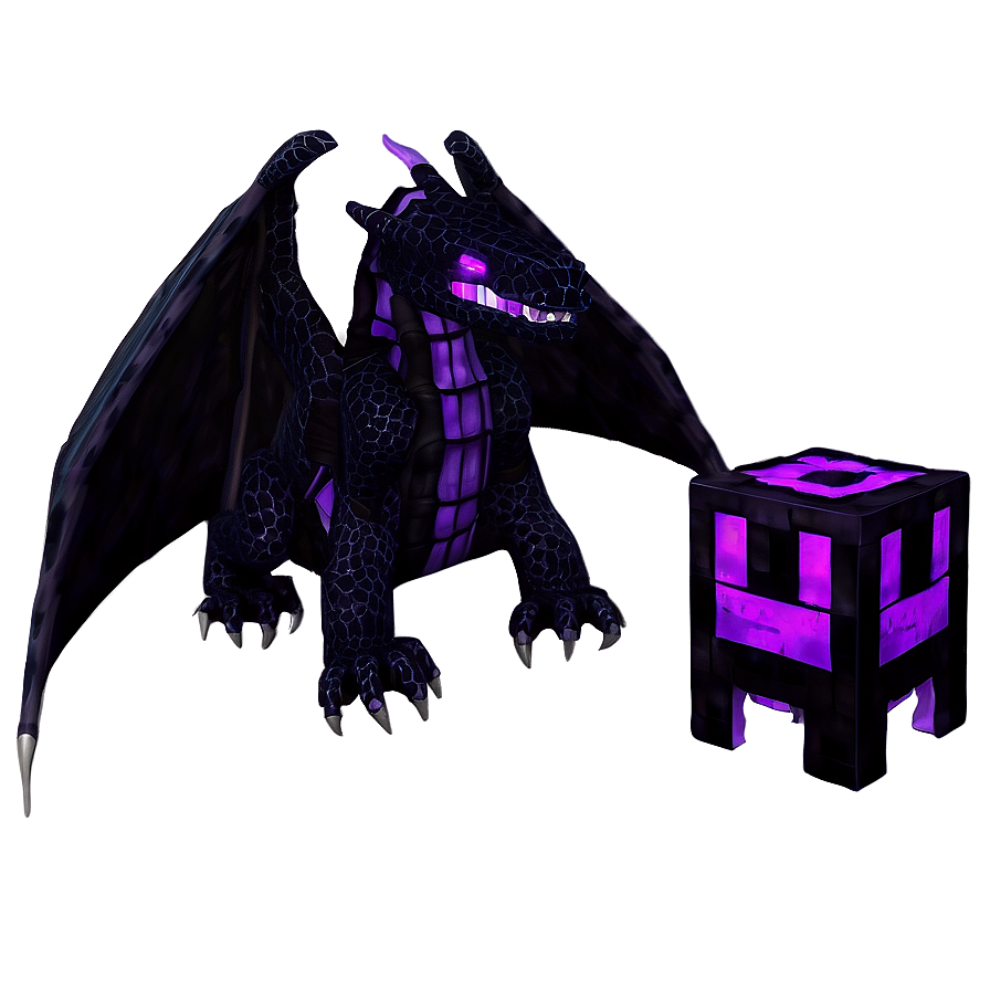 Ender Dragon With Endermen Png 05252024