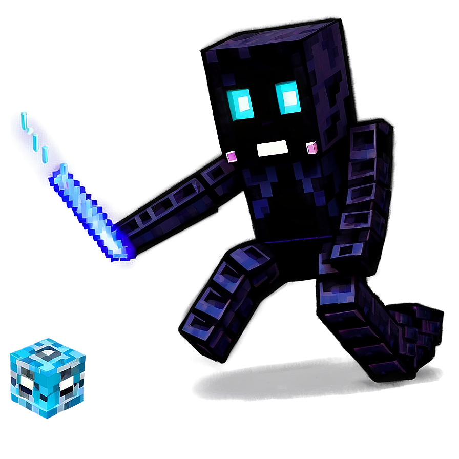 Enderman Chasing An Ender Pearl Png 05242024