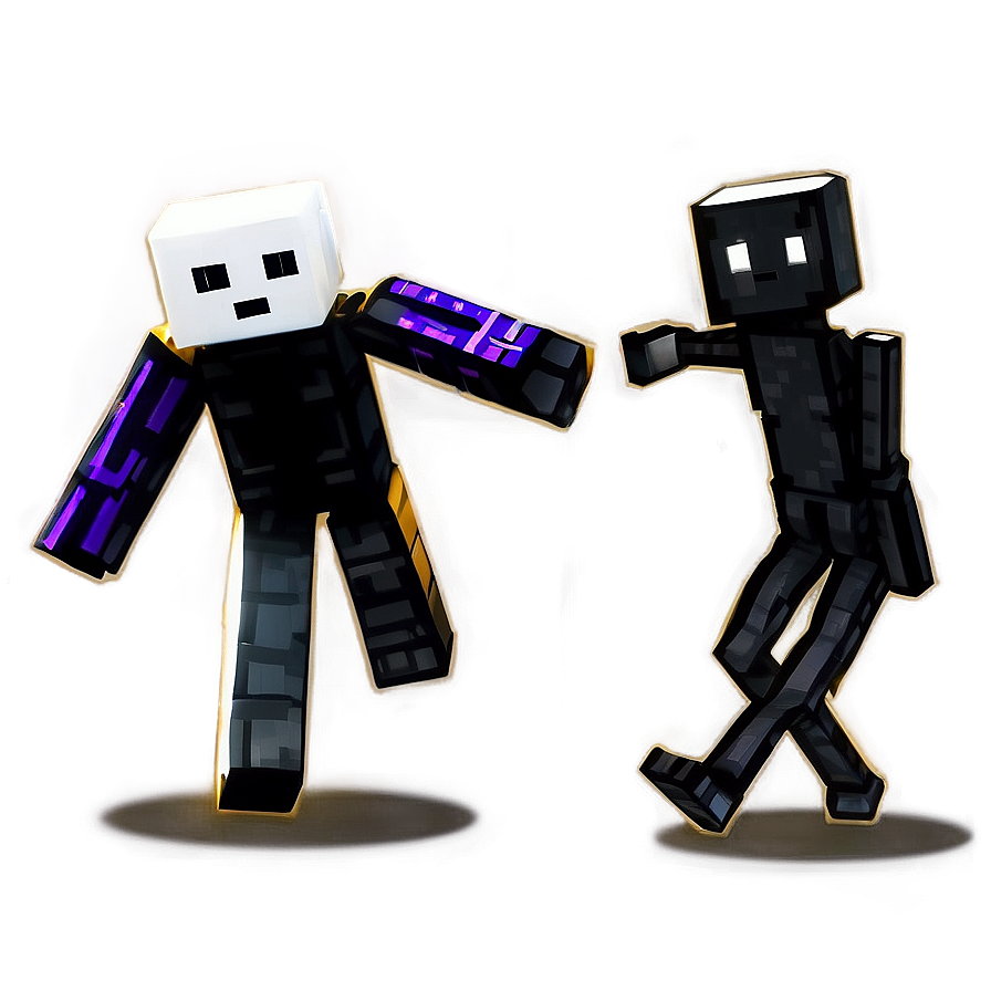 Enderman Chasing An Ender Pearl Png Xci61