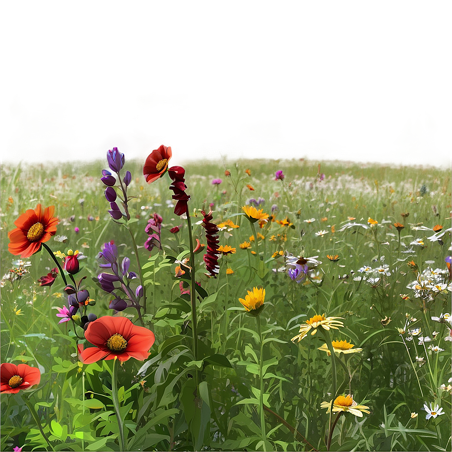 Endless Wildflower Field Png Cig35