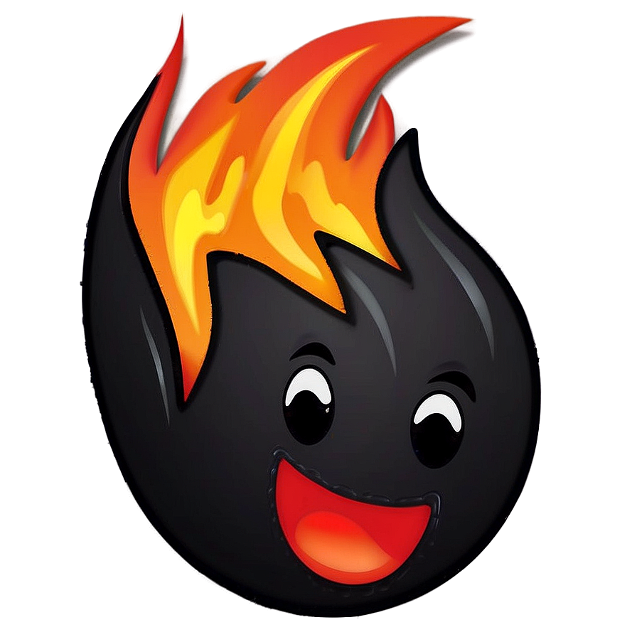 Energetic Fire Emoji Png Aeg49