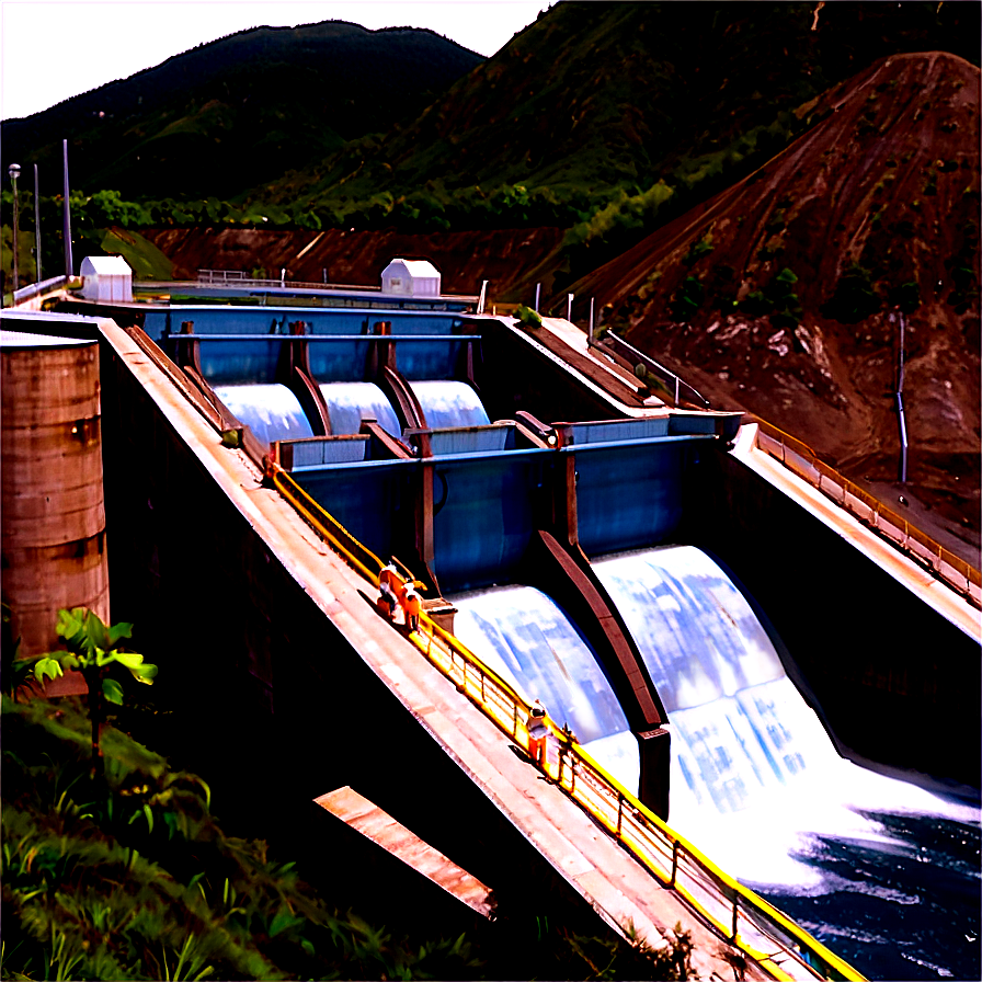 Energy Production Hydro Dam Png 06292024