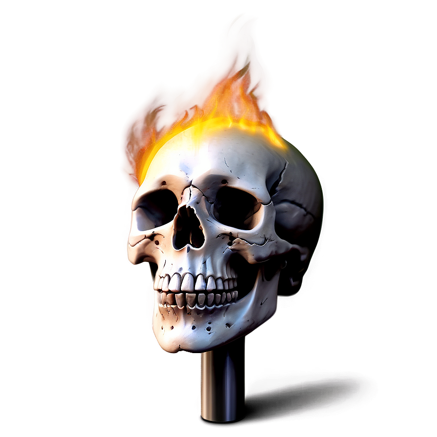 Enflamed Skull Display Png 06252024