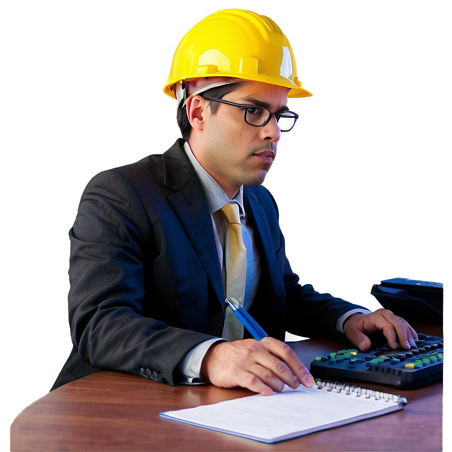 Engineer At Desk Png Rpj32