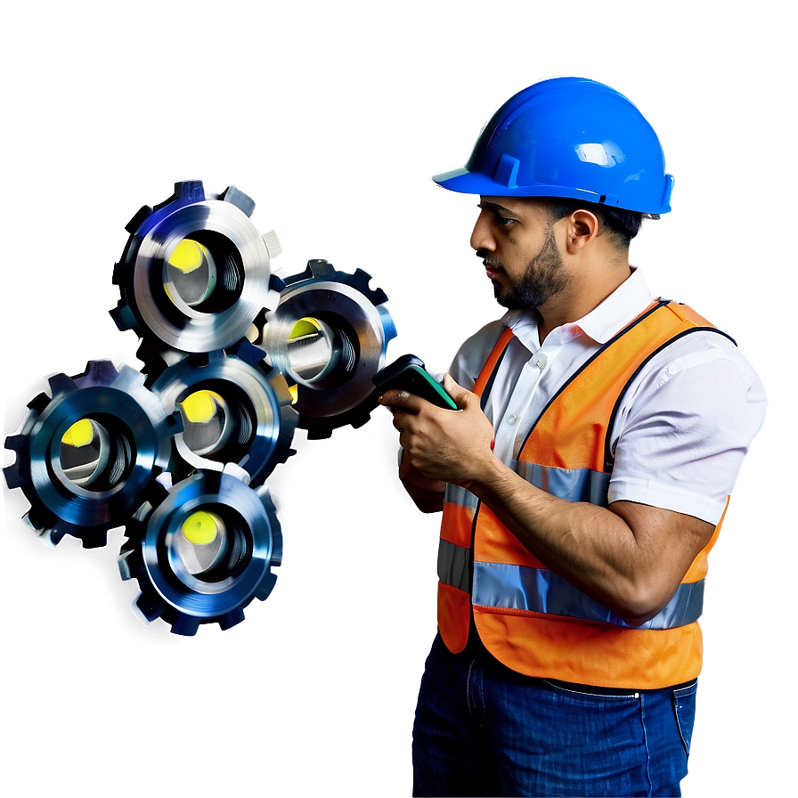 Engineer With Machinery Png Txn37