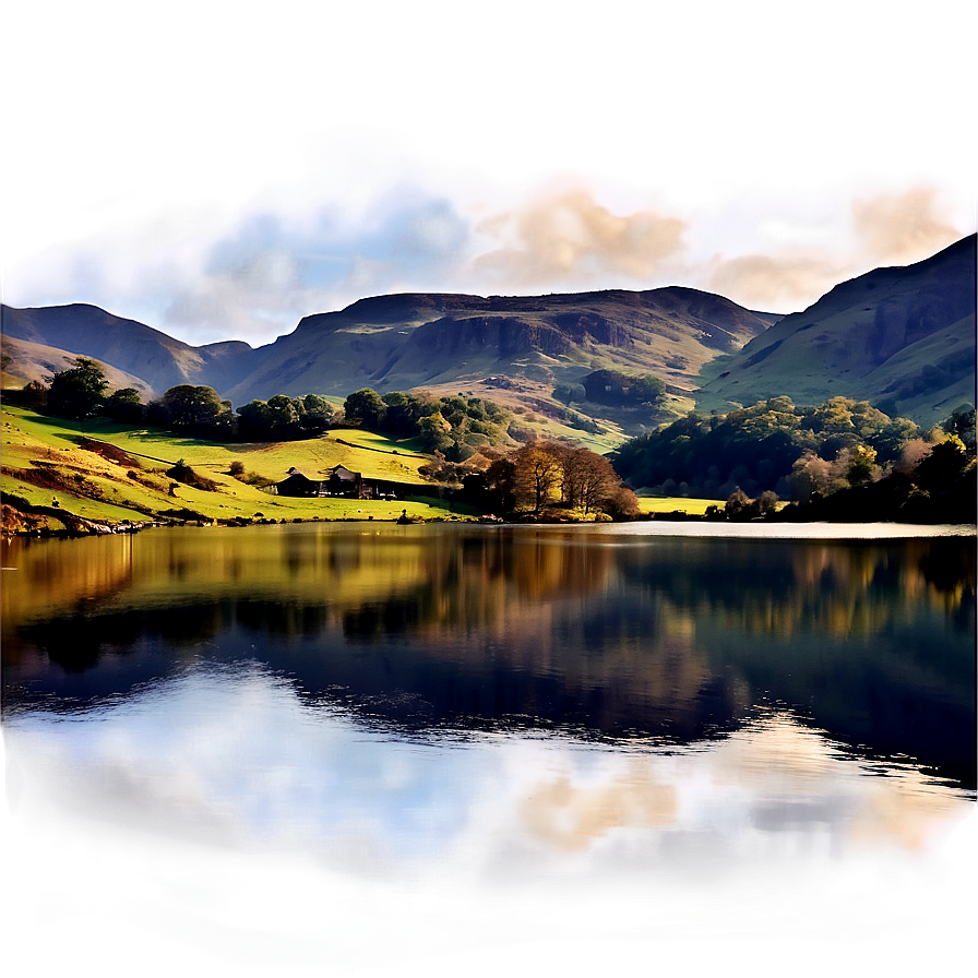 English Lake District Scenery Png Oof