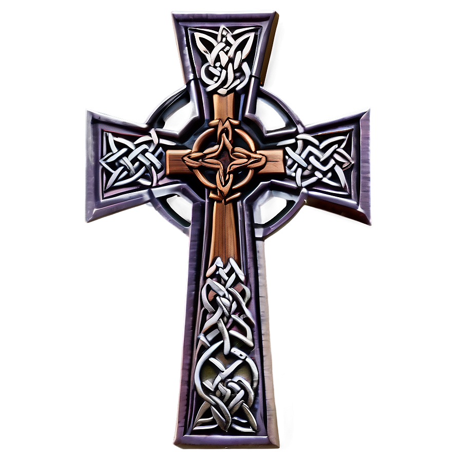 Engraved Celtic Cross Png 06212024