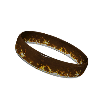 Engraved Golden Ringwith Script