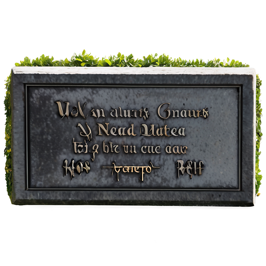 Engraved Grave Png 13