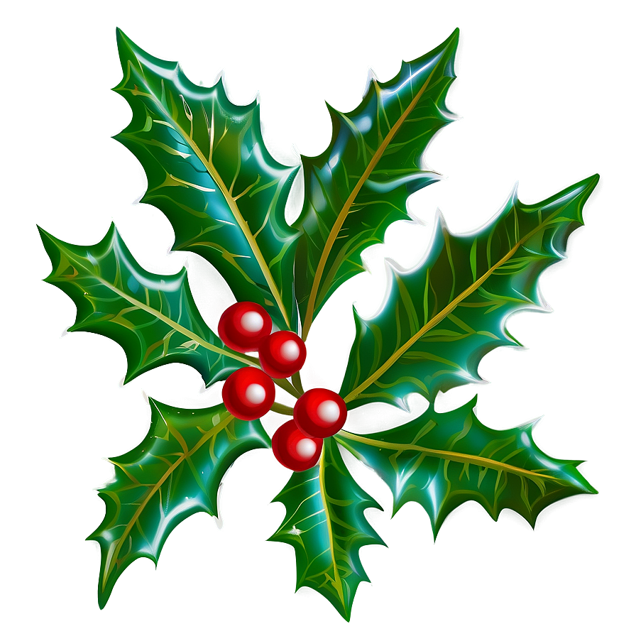 Engraved Holly Png 56