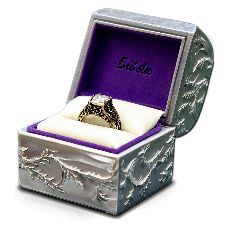 Engraved Ring Box Png Ony35