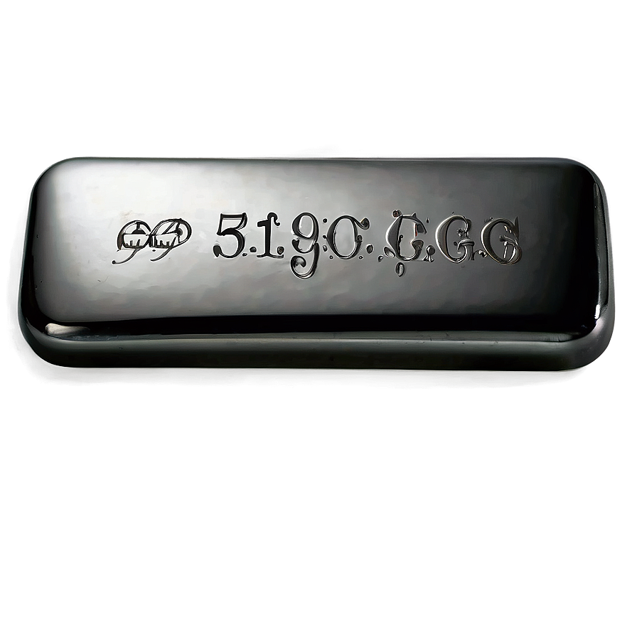 Engraved Silver Bar Png Tfg