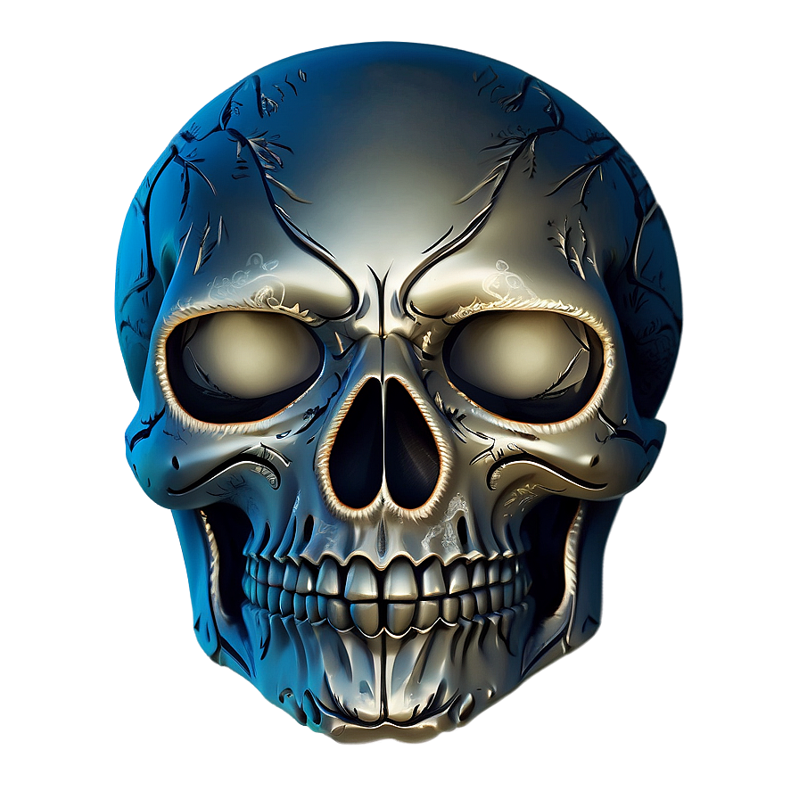 Engraved Style Skull Face Image Png Mgu13