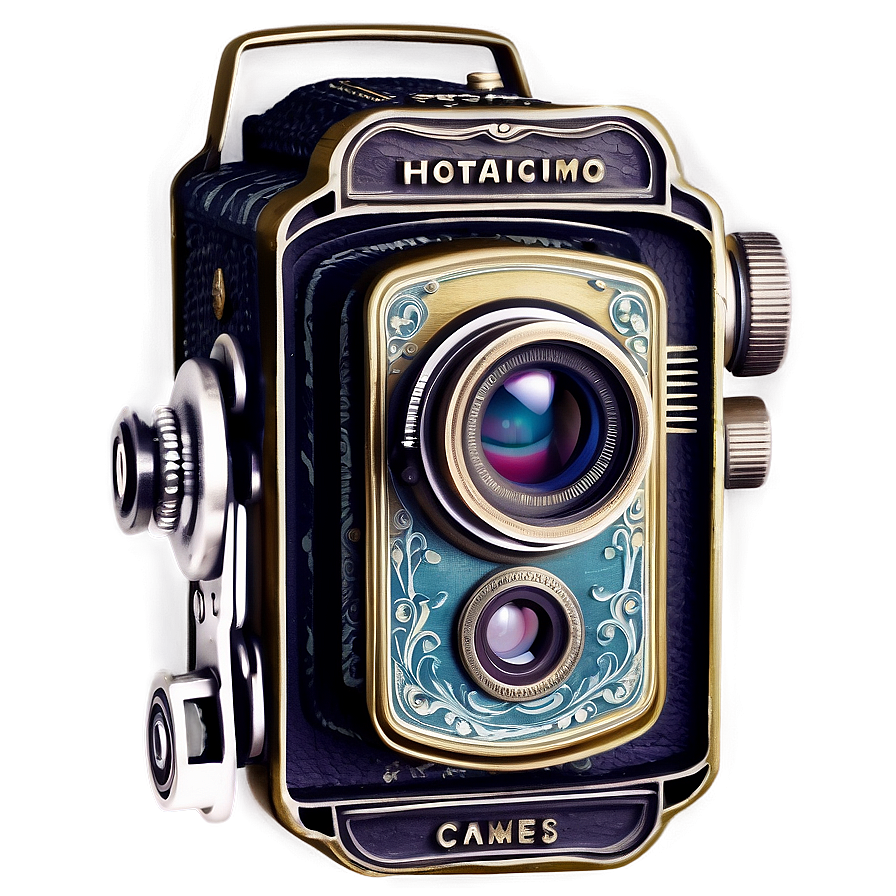 Engraved Vintage Camera Png Cnl