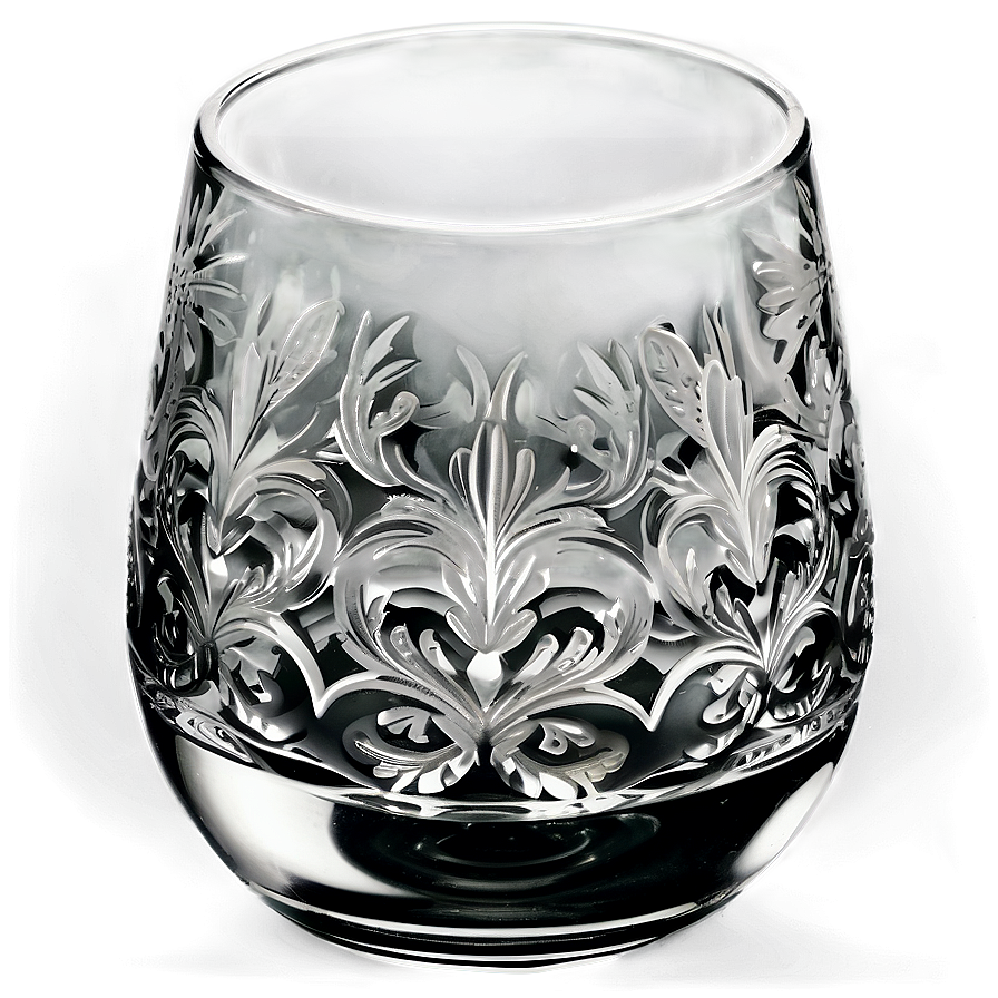 Engraved Whiskey Glass Png 06132024