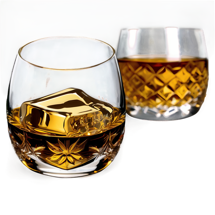 Engraved Whiskey Glass Png Von86