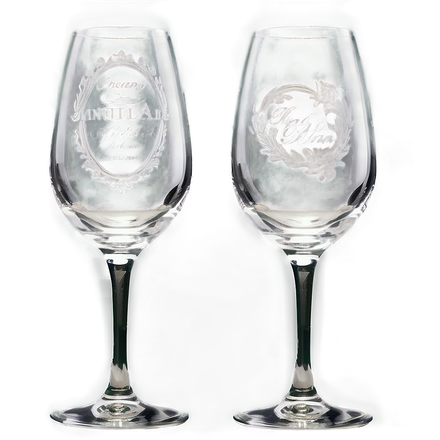 Engraved Wine Glasses Gift Png 21