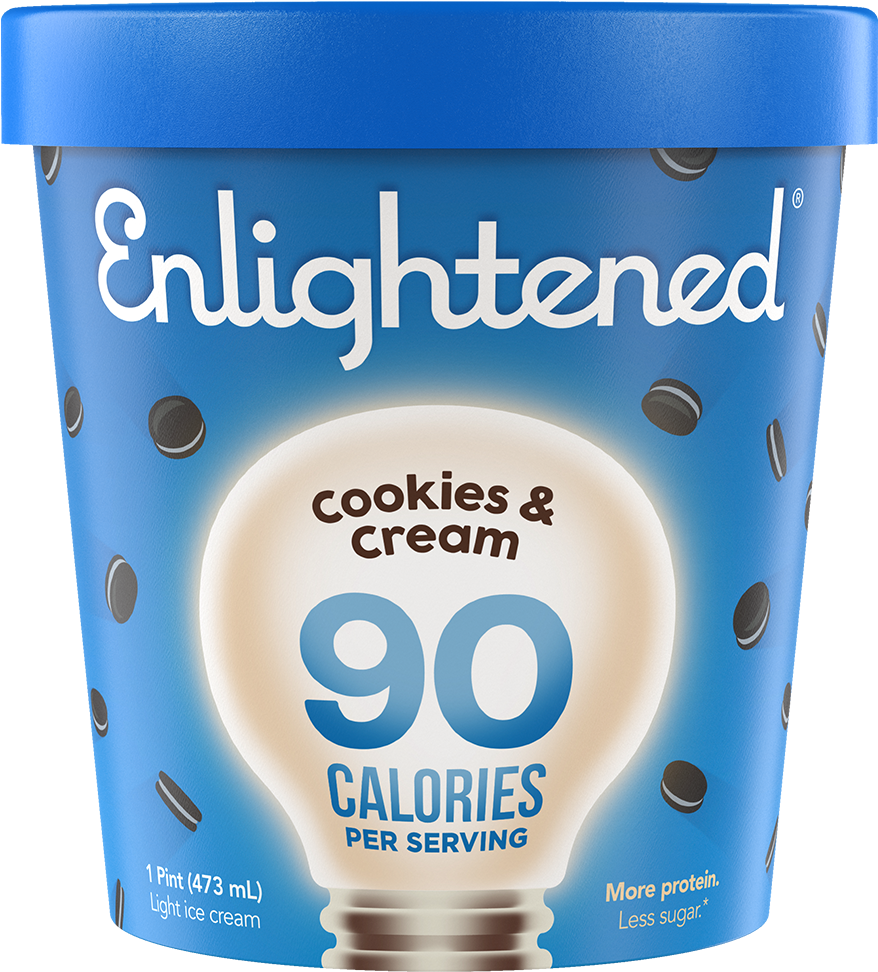 Enlightened Cookies Cream Ice Cream