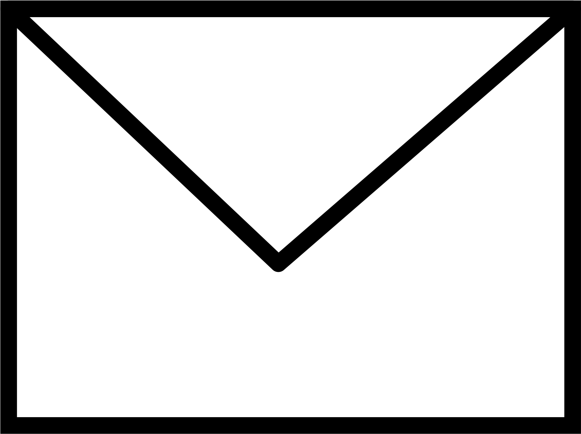 Envelope Icon Simple Blackand White