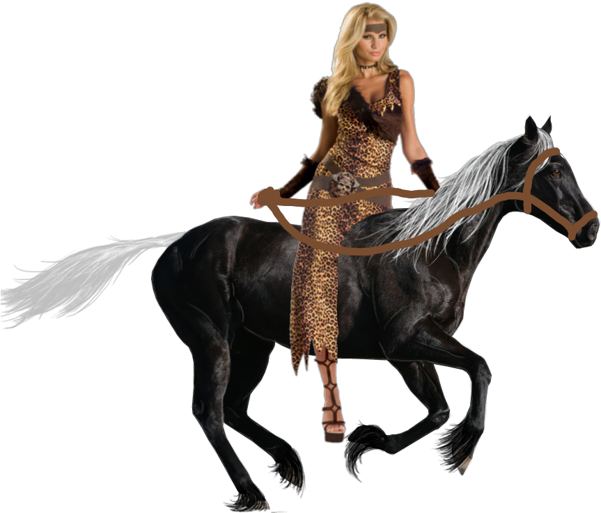 Equestrian_ Fashion_ Model_ Riding_ Horse