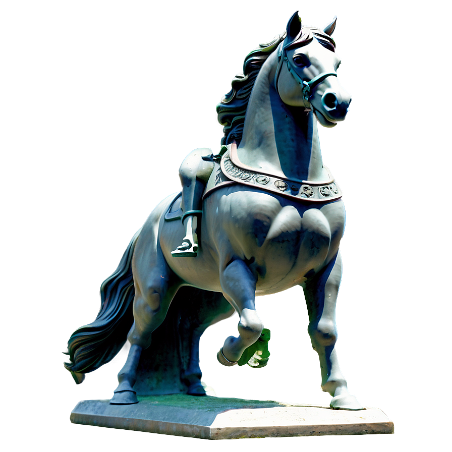 Equestrian Roman Statue Png Awp