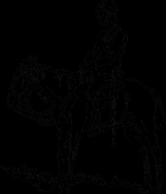 Equestrian_ Silhouette_ Outline