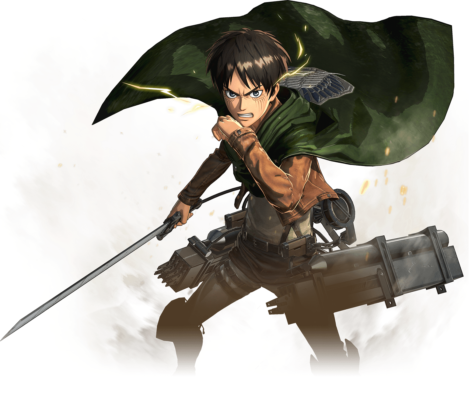 Eren Yeager Attackon Titan Action Pose