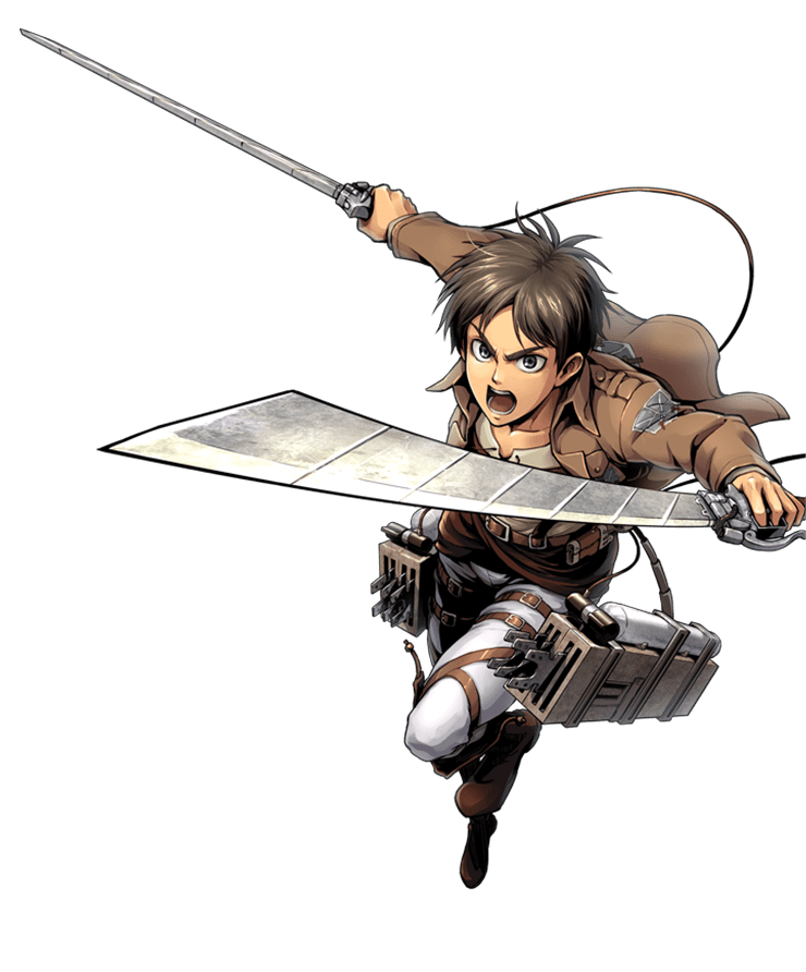 Eren Yeager Attackon Titan Action Pose