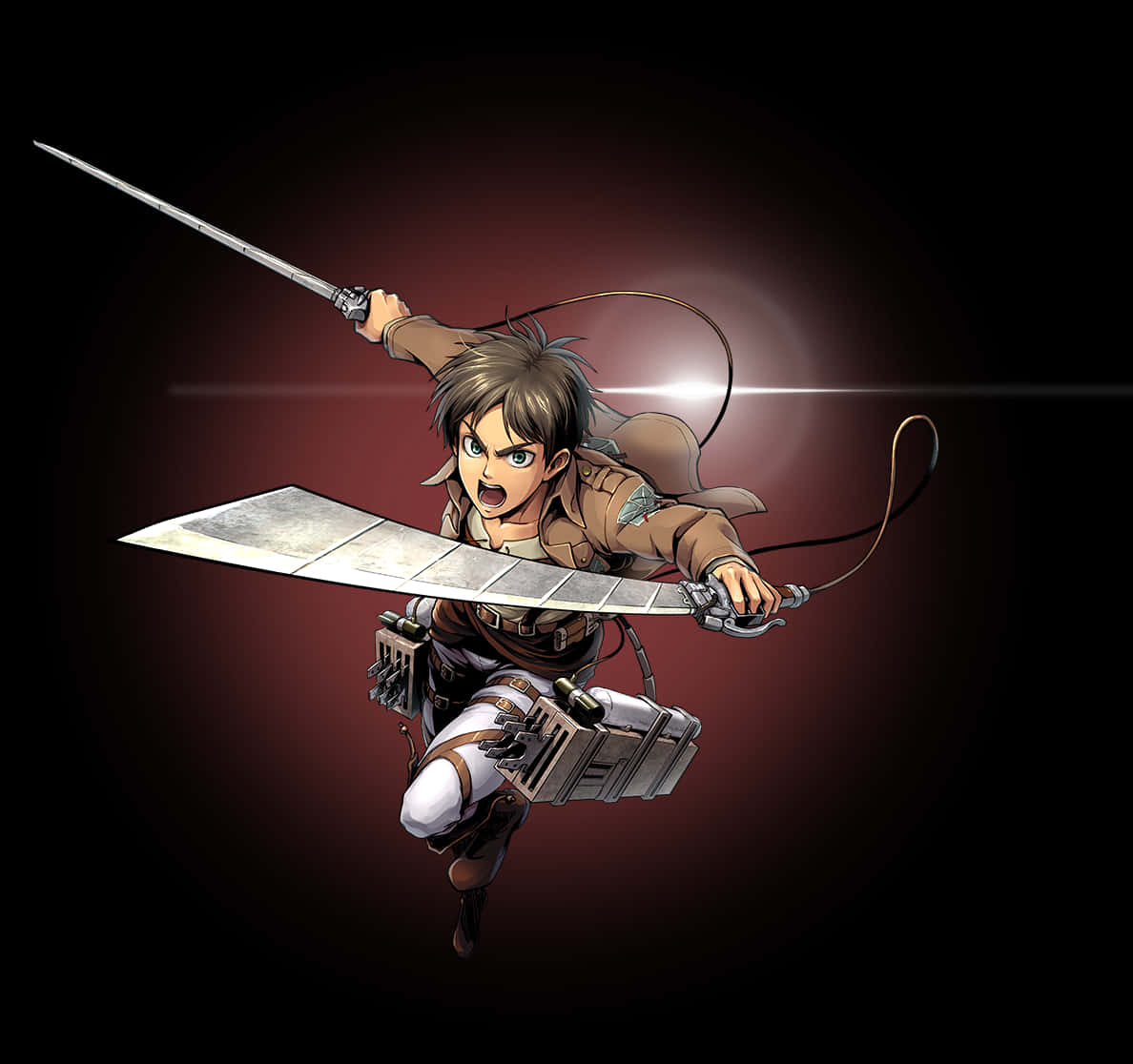 Eren Yeager Attackon Titan Action Pose