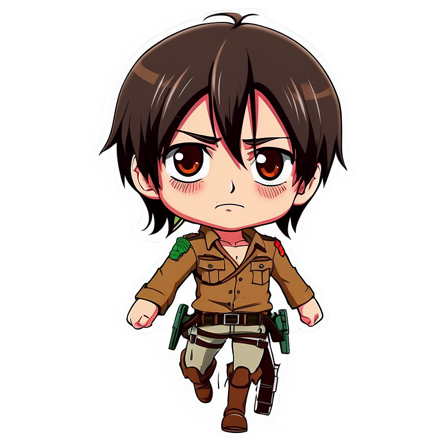 Eren Yeager Chibi Version Png 94