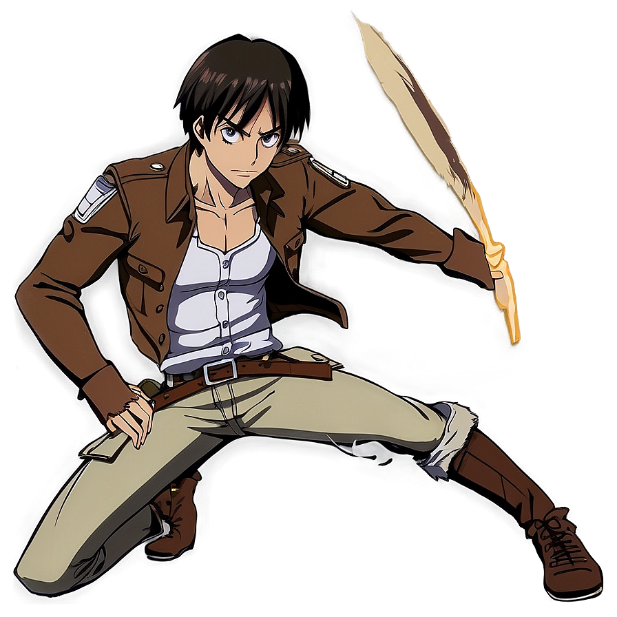 Eren Yeager Fighting Stance Png Cit