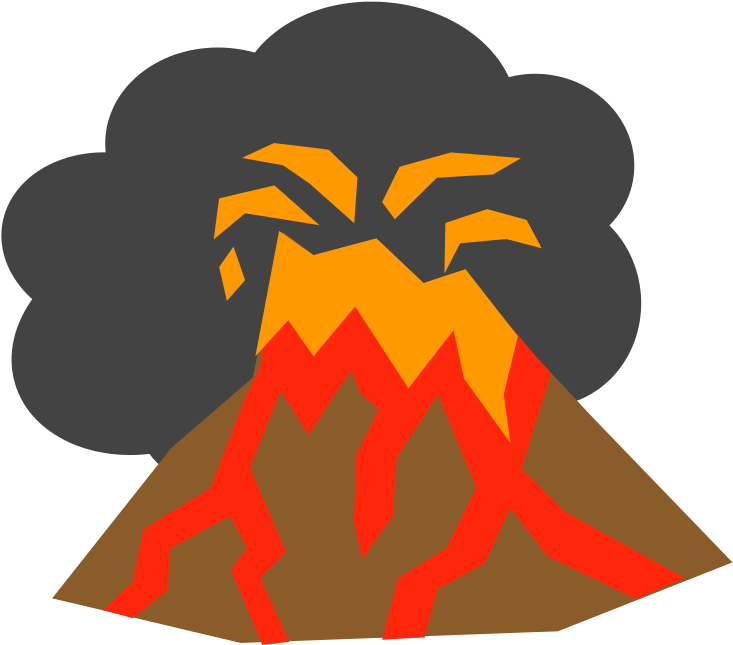 Erupting Volcano Graphic