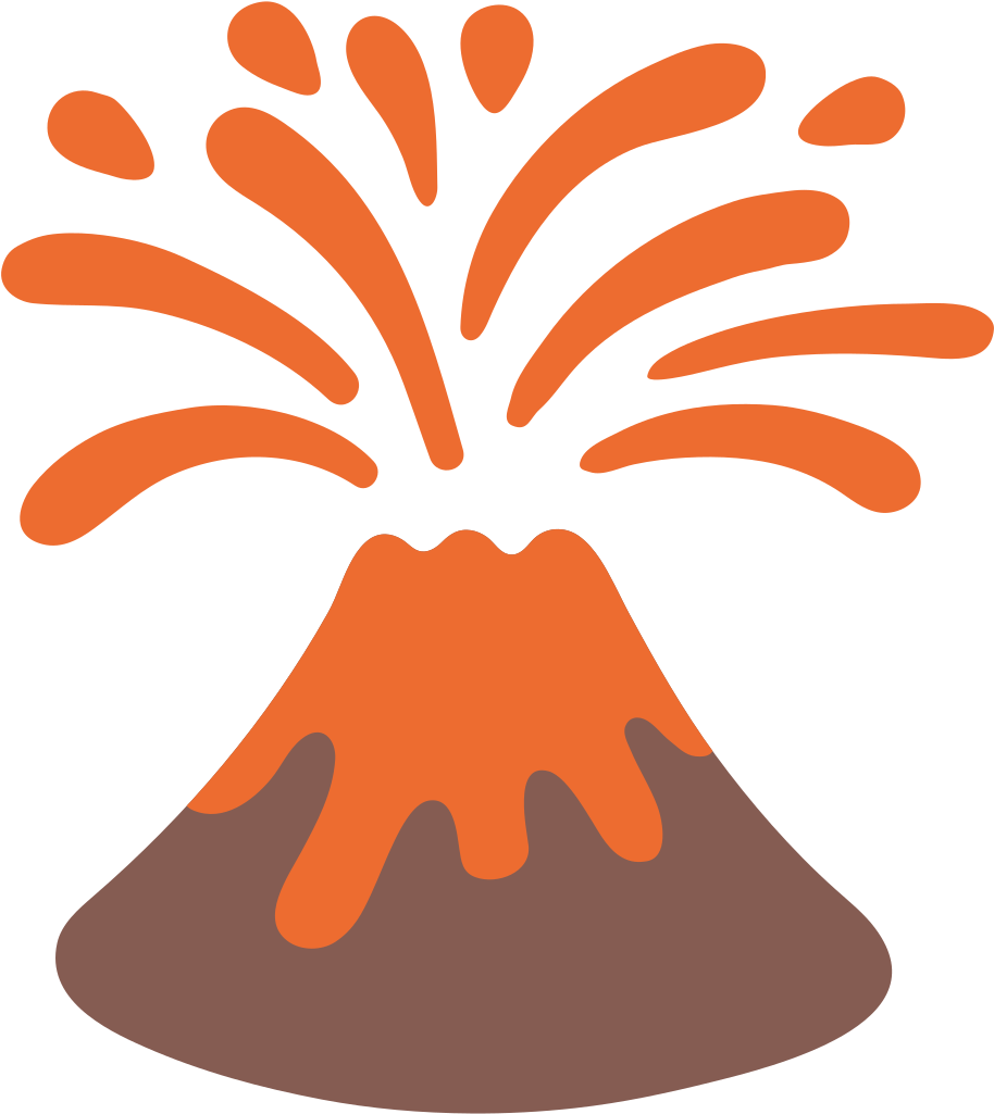 Erupting Volcano Icon