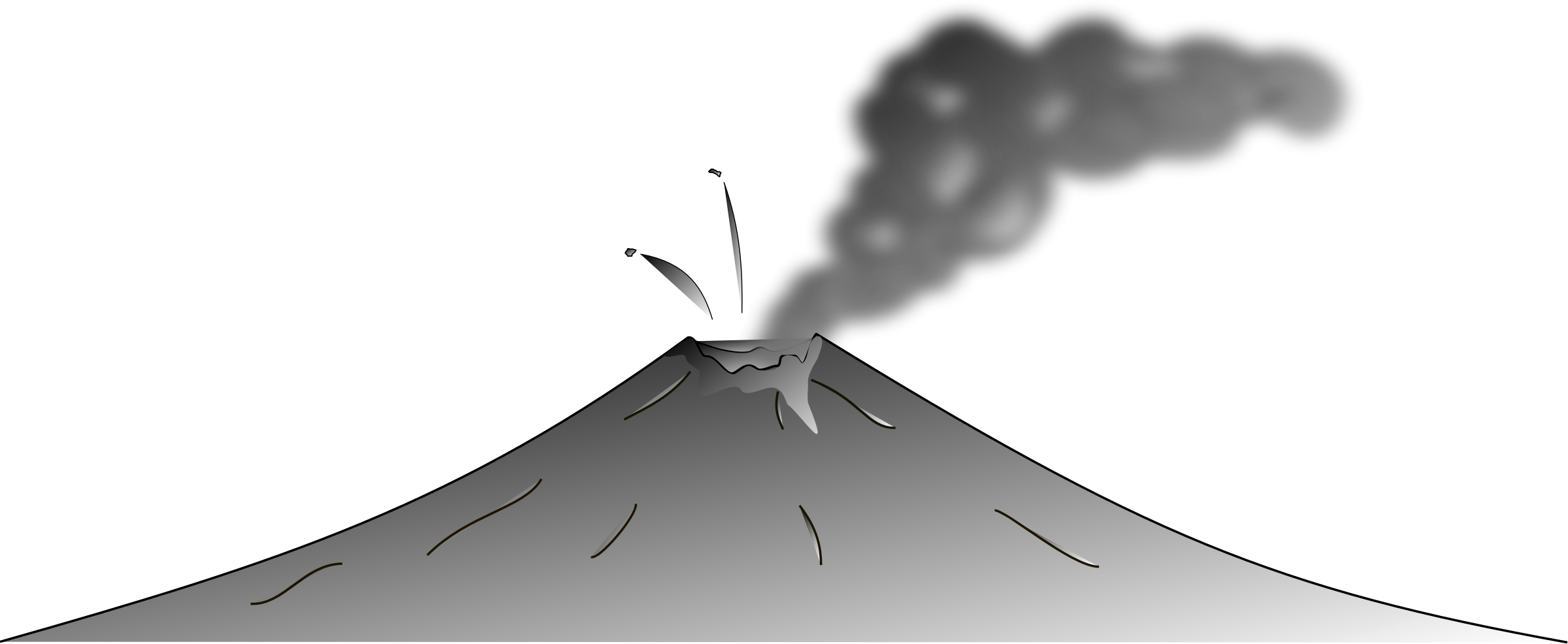 Erupting Volcano Illustration