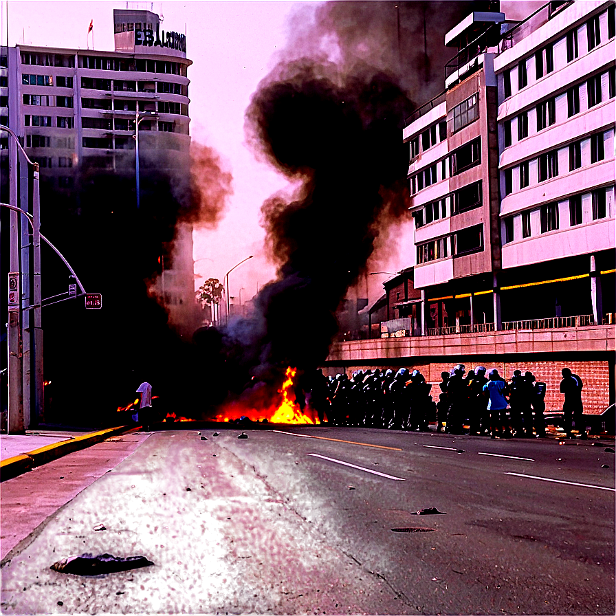 Escalating Urban Riot Png Man