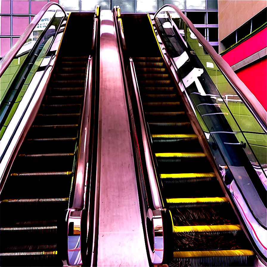 Escalator In Commercial Center Png Kvo