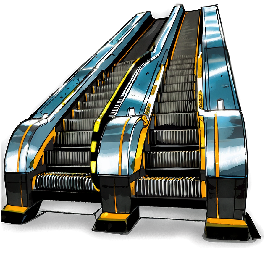 Escalator In High Rise Png 06242024